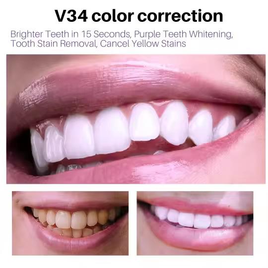 Mousse de blanchiment des dents correcteur de couleur limine efficacement la Plaque jaune les taches de fume nettoyage dentaire haleine frache
